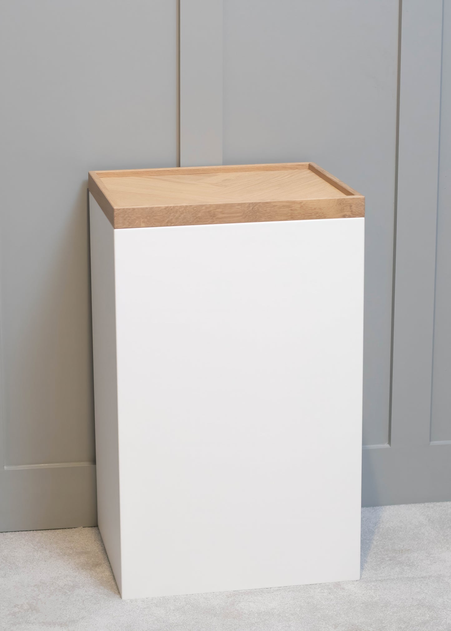 Oak Plant Stand Lid for Living