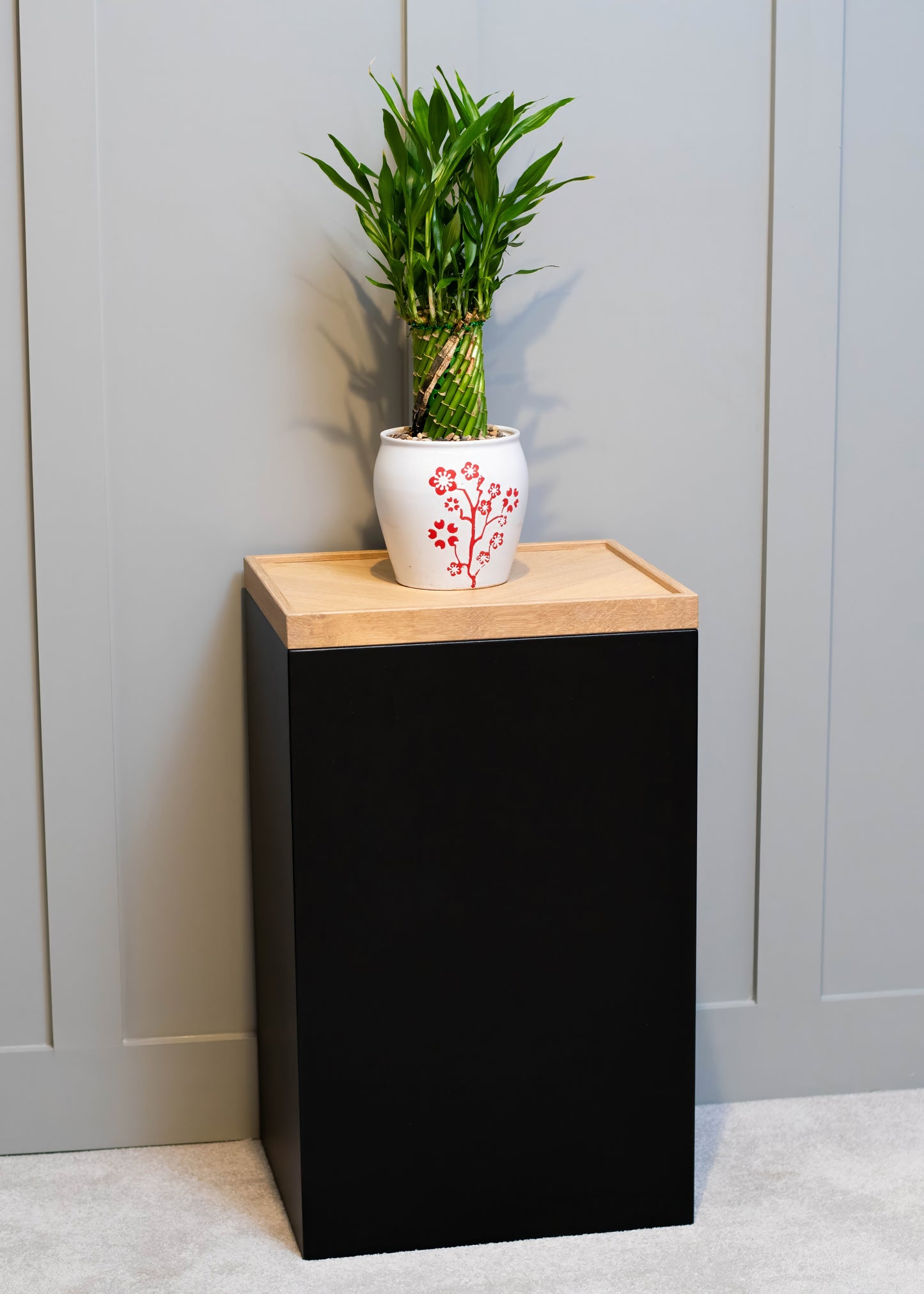 Oak Plant Stand Lid for Living