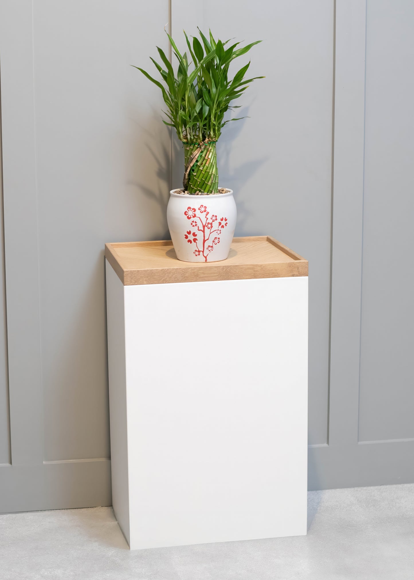 Oak Plant Stand Lid for Living