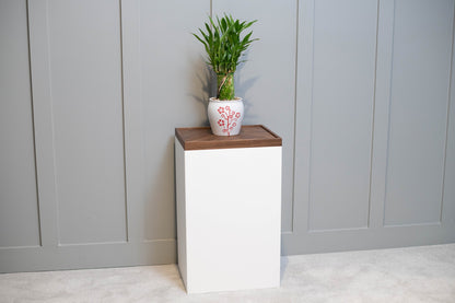 Walnut Plant Stand Lid for Living